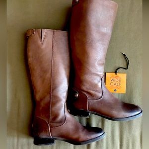 Arturo Chiang Brown Wide Calf Boot